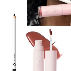 Glossier BUNDLE- G Suit Lip Crème LANE and 
No. 1 Pencil Eyeliner INK